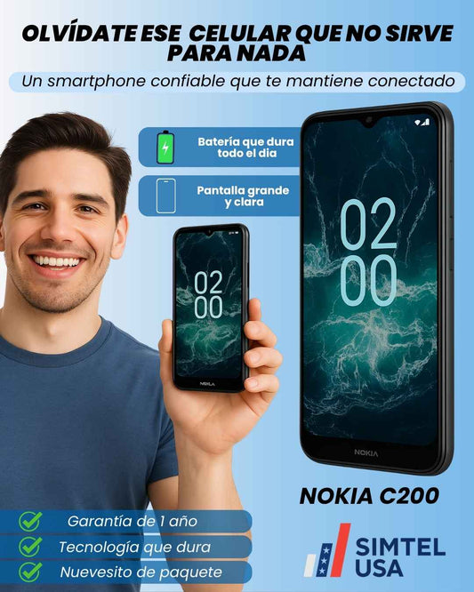 Nokia C200 - Te vuelves a conectar sin gastar demás
